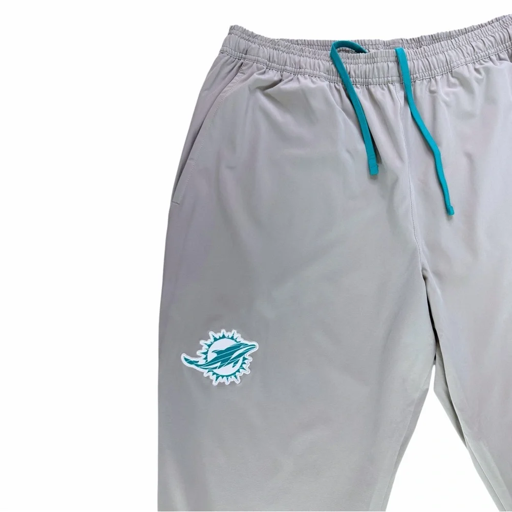 Miami Dolphins Nike Player Issued Travel Pants Ryan Crow NFL Sideline Grey 2XL